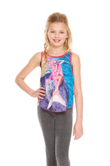 Girls Mermaid Racerback Tank