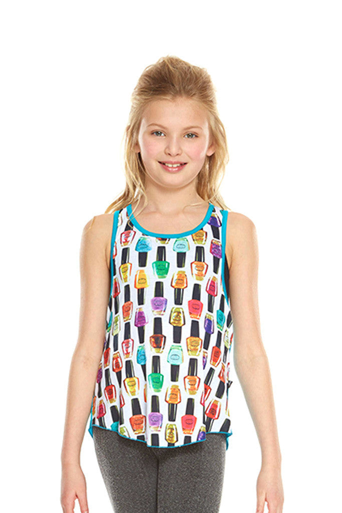 Girls Nail Polish Racerback Tank