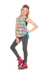 Girls Nail Polish Racerback Tank