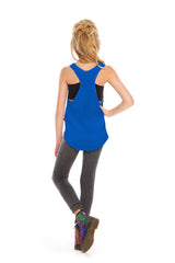 Girls Emoji Rainbow Racerbank Tank