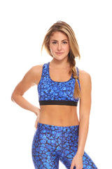 Womens Blueberries Sports Bra