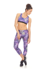 Womens Hydrangea Sports Bra