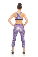 Womens Hydrangea Sports Bra