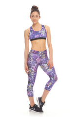 Womens Hydrangea Sports Bra