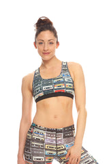 Womens Mixtapes Sports Bra