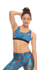 Womens Peacock Sports Bra