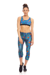 Womens Peacock Sports Bra