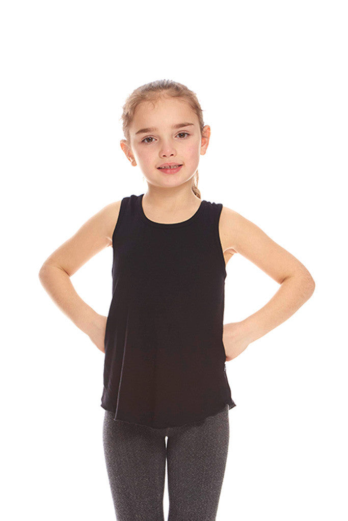 Kids Black Racerback Tank