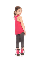 Kids Fuchsia Racerback Tank