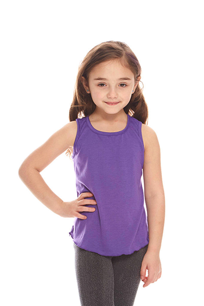 Kids Purple Racerback Tank
