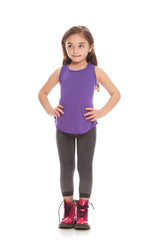 Kids Purple Racerback Tank