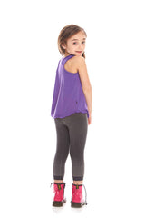 Kids Purple Racerback Tank
