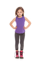 Kids Purple Racerback Tank