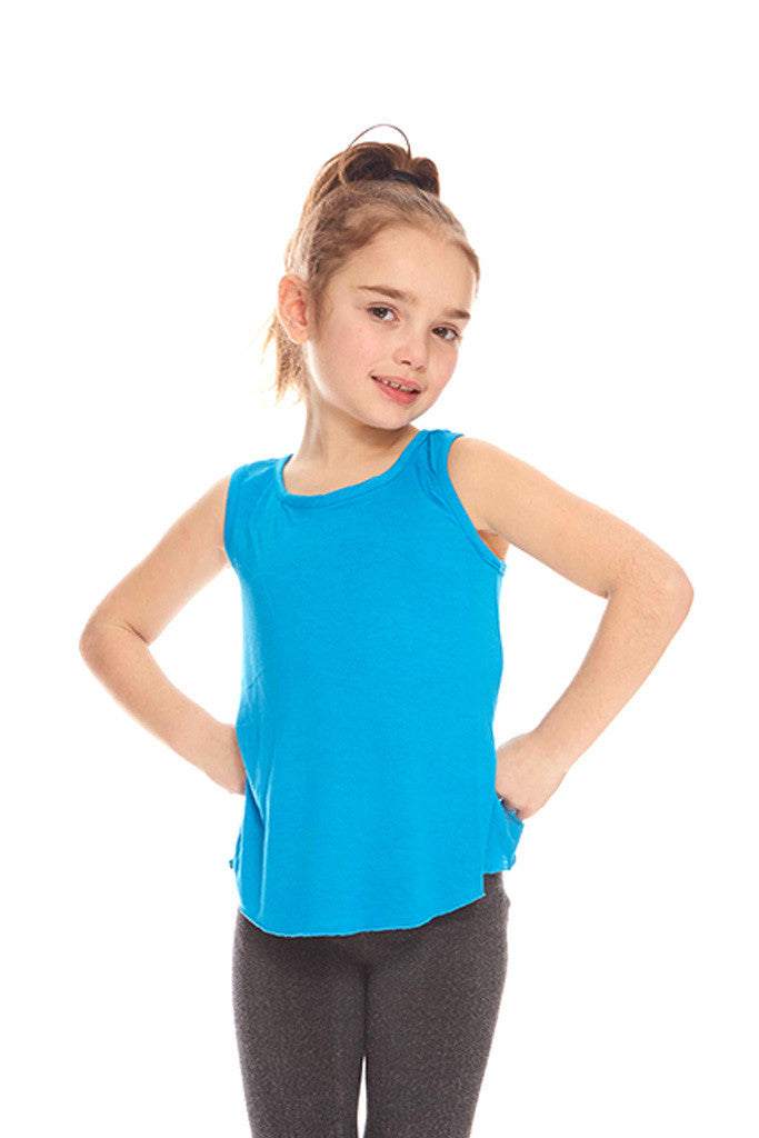 Kids Turquoise Racerback Tank