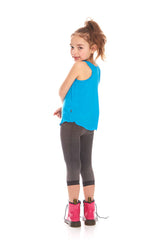 Kids Turquoise Racerback Tank