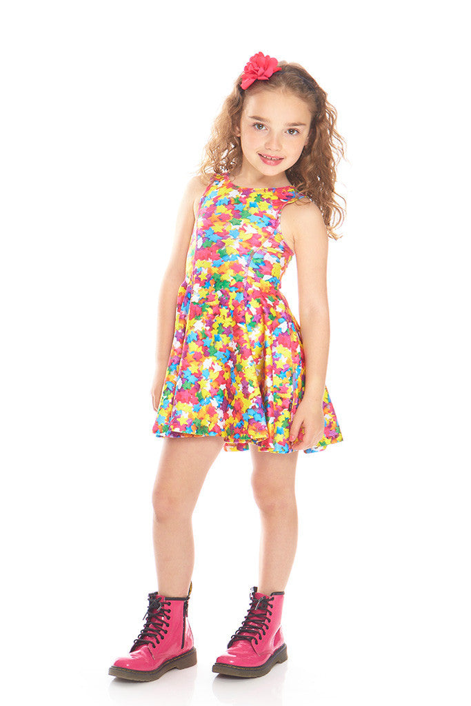Kids Funfetti Sprinkles Skater Dress