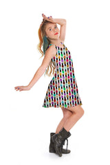Girls Nail Polish Skater Dress