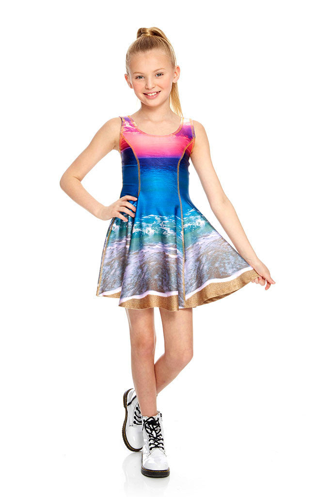 Girls Sunset Skater Dress