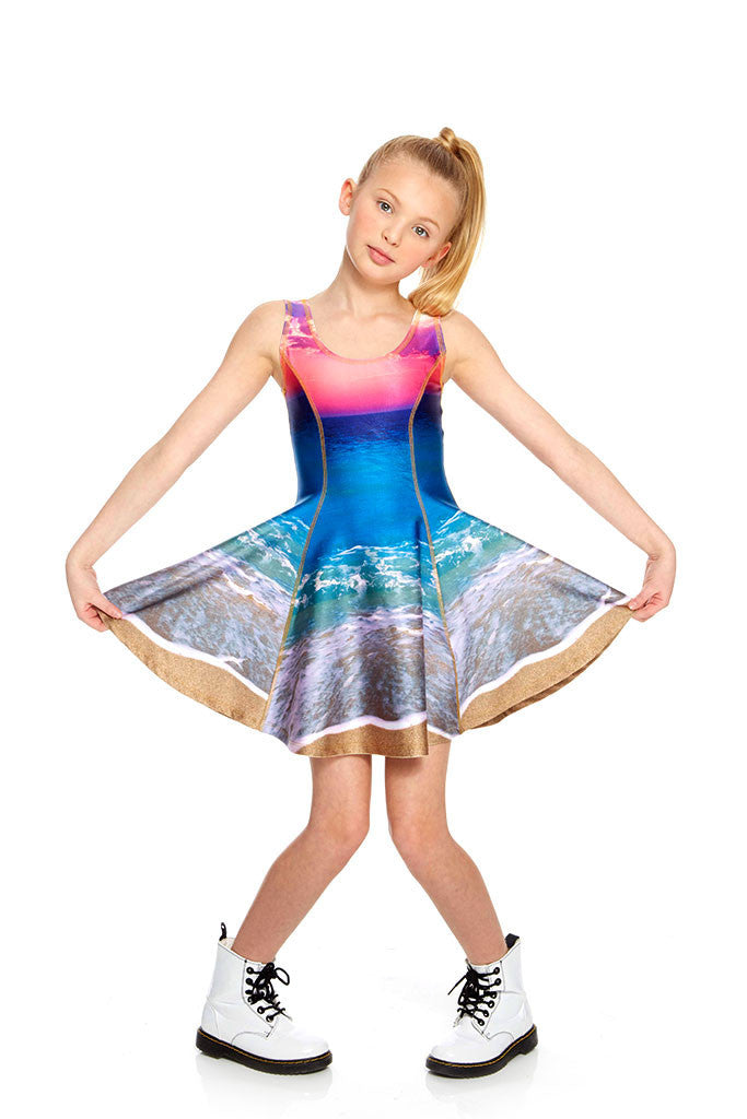 Girls Sunset Skater Dress