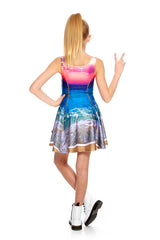 Girls Sunset Skater Dress