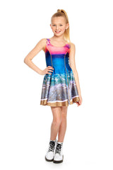 Girls Sunset Skater Dress