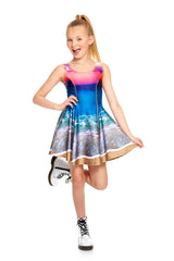 Girls Sunset Skater Dress