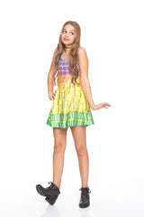 Girls Candy Crush Falling Candy Skater Dress