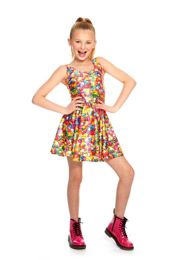 Girls Funfetti Sprinkles Skater Dress