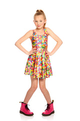 Girls Funfetti Sprinkles Skater Dress