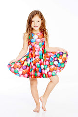 Kids Gumballs Skater Dress