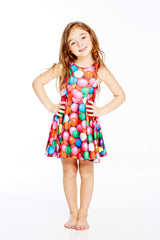 Kids Gumballs Skater Dress