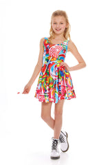 Girls Lollipops Skater Dress