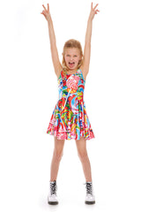 Girls Lollipops Skater Dress
