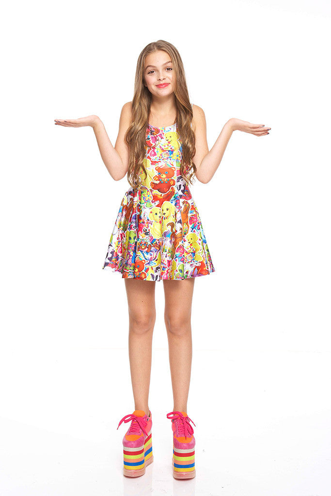 Girls Stickers Skater Dress