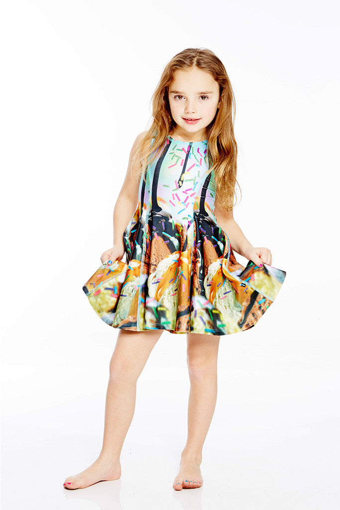 Kids Sundae Fundae Skater Dress