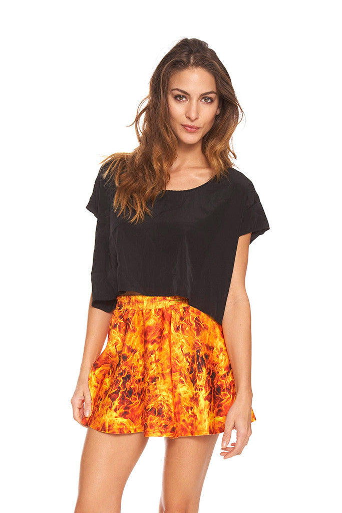 Womens Burning Man Skater Skirt