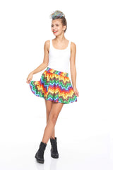 Girls Candy Crush Chevron Skater Skirt