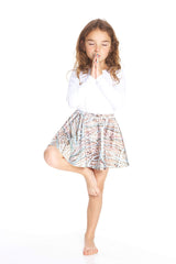 Kids Nanas Pearls Skater Skirt