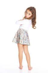 Kids Nanas Pearls Skater Skirt