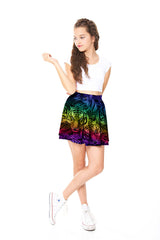 Girls Rainbow Tiger Skater Skirt