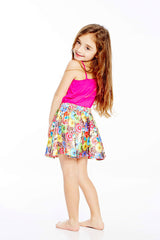 Kids Stacked Donuts Skater Skirt