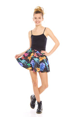 Girls Electric Animals Skater Skirt
