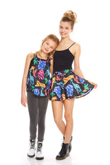 Girls Electric Animals Skater Skirt