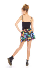 Girls Electric Animals Skater Skirt