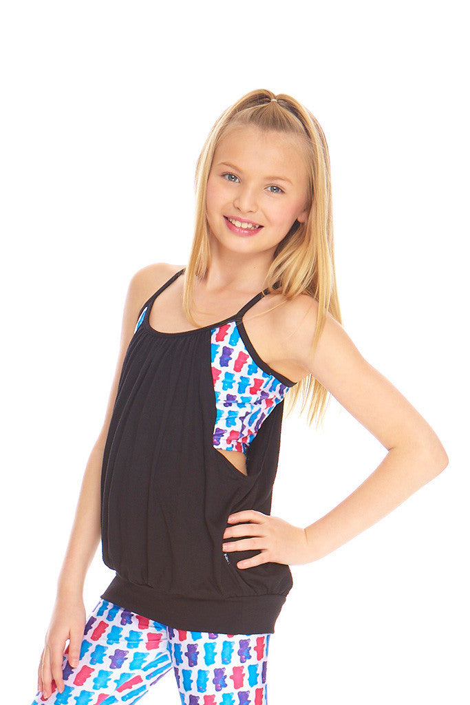 Girls Berry Bears Sports Bra Tank