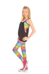 Girls Emoji Rainbow Sports Bra Tank