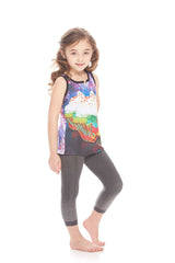Kids Neon Cupcake Tank