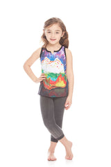 Kids Neon Cupcake Tank