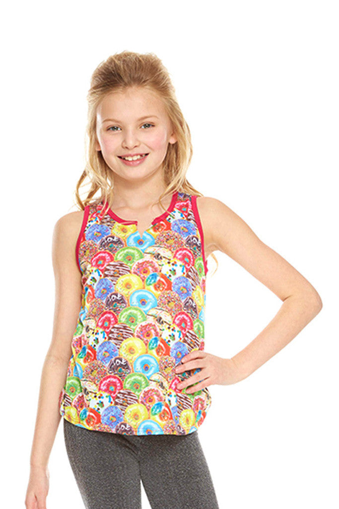 Girls Stacked Donuts Tank