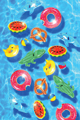 Girls Pool Floats Gym Shorts